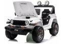 Pojazd Na Akumulator Jeep Rubicon 4x4 DK-JWR556 4x200W 24V Biały LEAN CARS