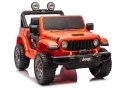 Pojazd Na Akumulator Jeep Rubicon 4x4 DK-JWR556 4x200W 24V Pomarańczowy LEAN CARS