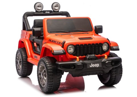 Pojazd Na Akumulator Jeep Rubicon 4x4 DK-JWR556 4x200W 24V Pomarańczowy LEAN CARS
