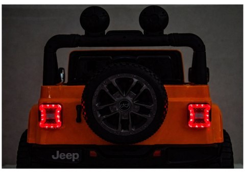 Pojazd Na Akumulator Jeep Rubicon 4x4 DK-JWR556 4x200W 24V Pomarańczowy LEAN CARS