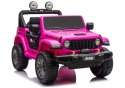 Pojazd Na Akumulator Jeep Rubicon 4x4 DK-JWR556 4x200W 24V Różowy LEAN CARS
