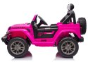 Pojazd Na Akumulator Jeep Rubicon 4x4 DK-JWR556 4x200W 24V Różowy LEAN CARS