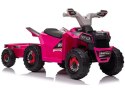 Quad Na Akumulator XMX630T Różowy Z Przyczepą LEAN CARS