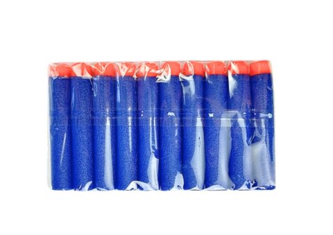 Miękkie Naboje Piankowe Do Pistoletów 10 Sztuk Niebieskie LEAN TOYS