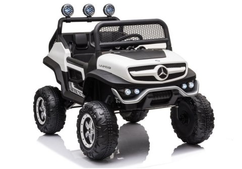 Pojazd na Akumulator Mercedes Unimog S Biały LEAN CARS