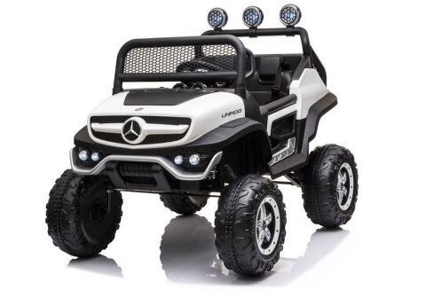 Pojazd na Akumulator Mercedes Unimog S Biały LEAN CARS