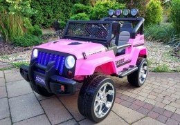 Auto na Akumulator S2388 Jeep Różowy 4x45W LEAN CARS