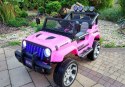 Auto na Akumulator S2388 Jeep Różowy 4x45W LEAN CARS