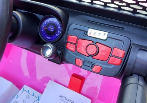 Auto na Akumulator S2388 Jeep Różowy 4x45W LEAN CARS