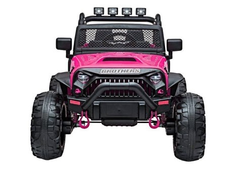 Auto na akumulator Jeep JC666 Różowy Lakierowany LEAN CARS