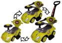 Jeździk z Pchaczem Mega Car 3w1 Żółty LEAN CARS