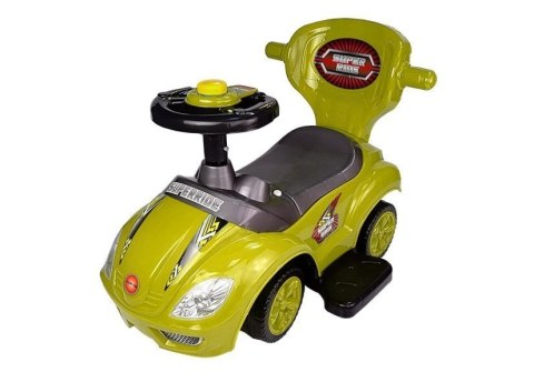 Jeździk z Pchaczem Mega Car 3w1 Żółty LEAN CARS