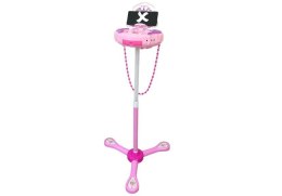 Szkatułka z Pozytywką na Statywie Mikrofon Głośnik Różowa LEAN Toys