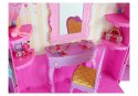 Garderoba ze Światłem i Lustrem Lalka 26 cm Zestaw Ubrań Akcesoria LEAN Toys