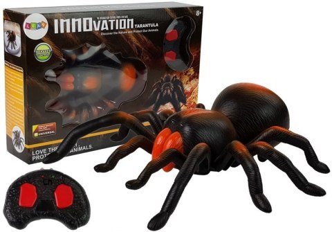 Ogromny Pająk na Baterie Zdalnie Sterowany R/C czarno -pomarańczowy LEAN Toys