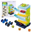 Zjeżdżalnia Blok Tor Edukacyjny z Autkami Sorter Światła Dźwięki LEAN Toys
